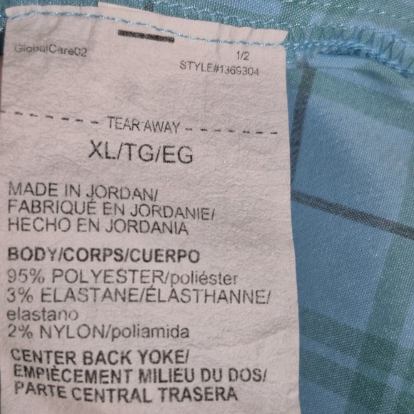 Under Armour Shirt Mens XL Blue Plaid Fishing Drift Tide Performance Button Up - Picture 6 of 9